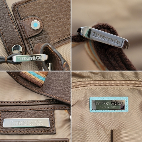 Tiffany & Co Newport Large Weekend Bag Khaki Nylon - Picture 12 of 15